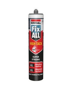 Hybrid Polymer Sealant Adhesive - Black, High Tack Fix All, Soudal