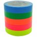 Cloth Tape Mini Rolls - Neon Stack, Kingfisher Tapes